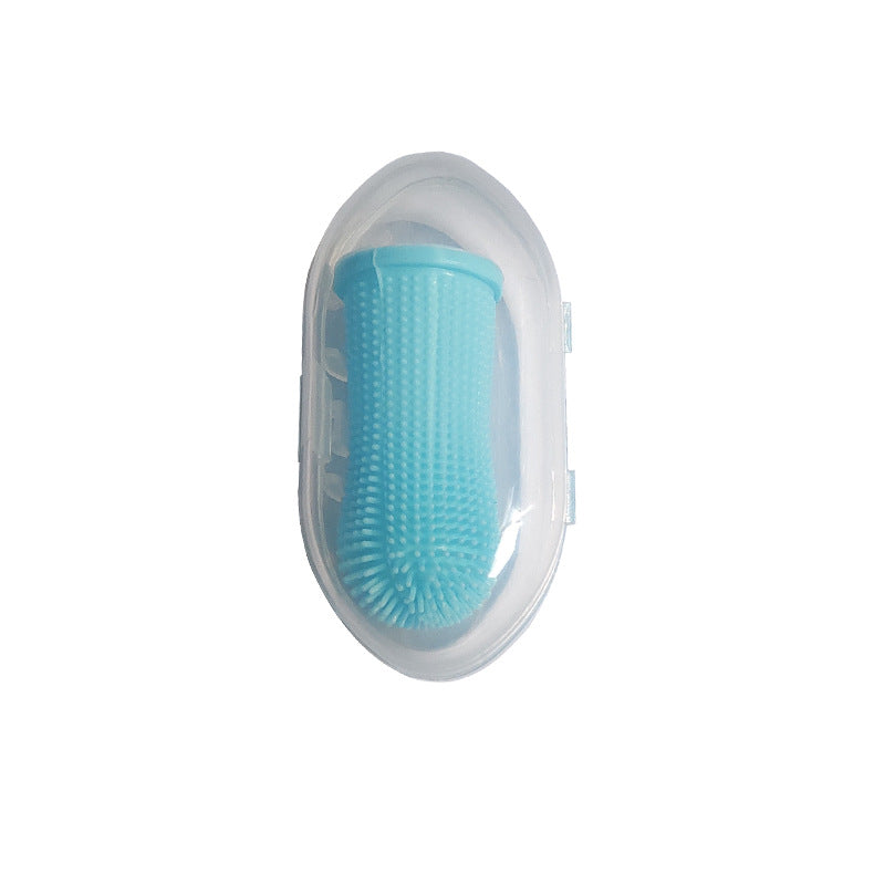 Soft Silicone Pet Finger Toothbrush With Case