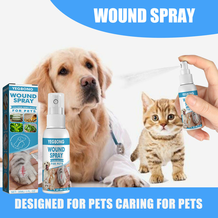 Natural Wound and Anti-Itch Spray for Cats and Dogs