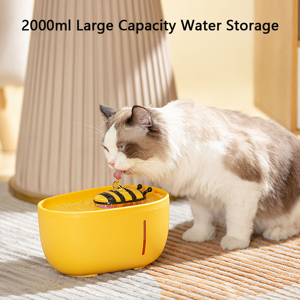 Cat Water Fountain Auto Filter USB Electric Mute Drinker Bowl