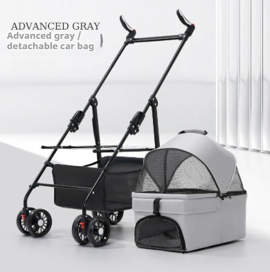Pet Stroller For Dogs And Cats Lightweight And Foldable