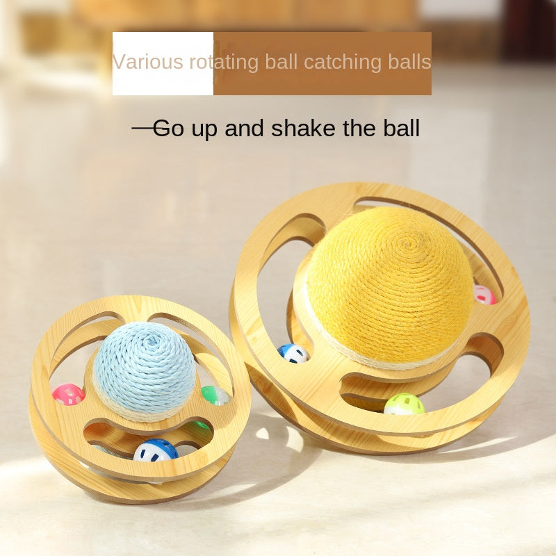 Sisal Rope Cat Scratcher Ball Toys Interactive Scratching Post