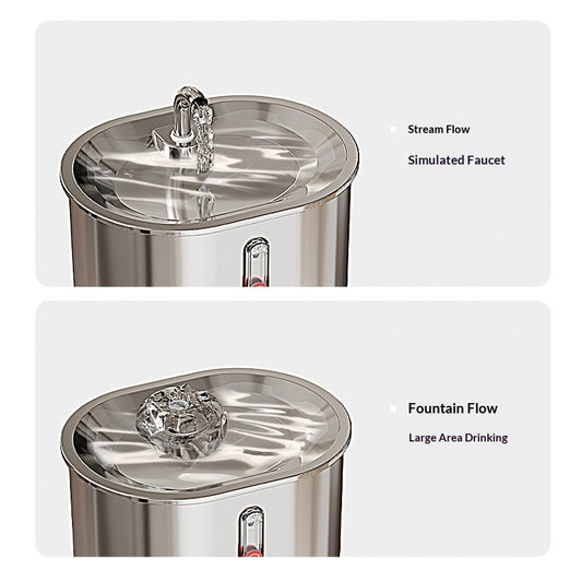 Pet Water Fountain 304 Stainless Steel Circulating Filtration For