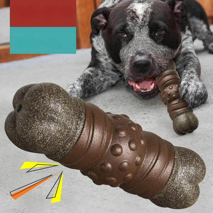 Bone-shaped Squeaky Dog Chew Toy
