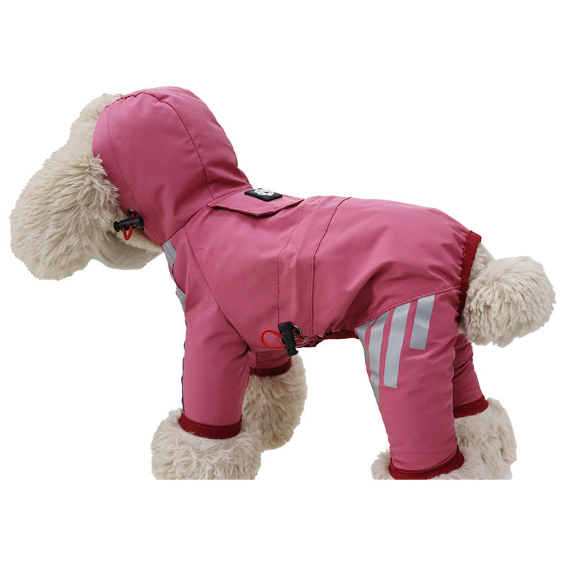 Dog Raincoat Full Package Four Feet Waterproof Rain Cape Pet