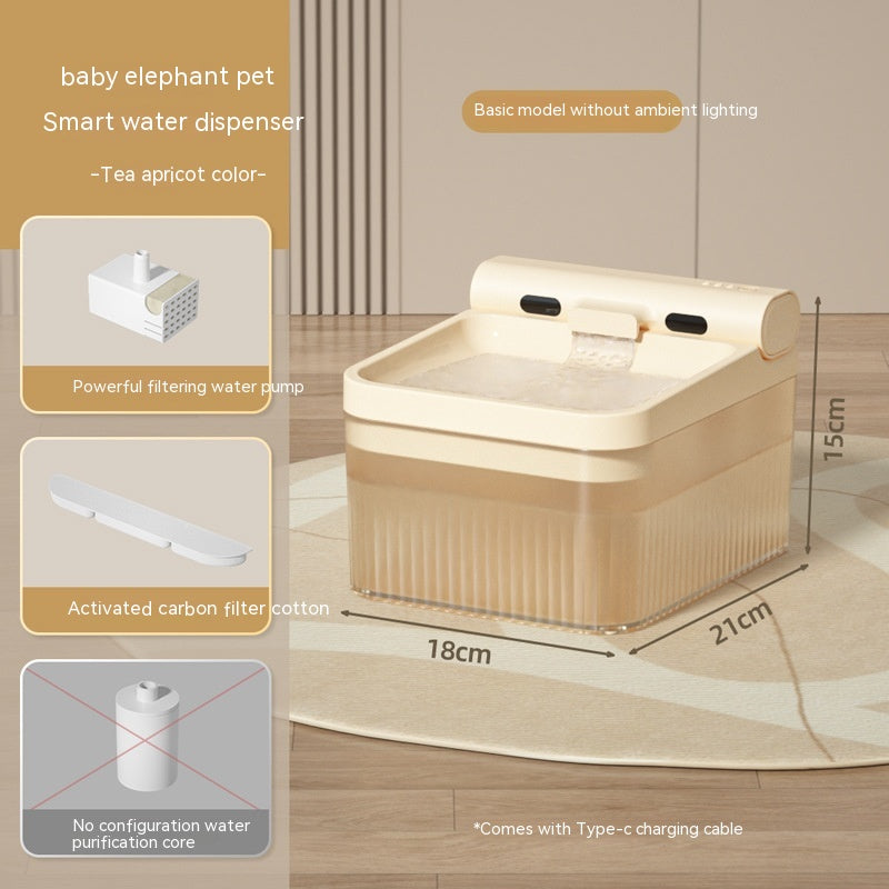 Plastic Pet Smart Water Dispenser Good-looking Triple Filter