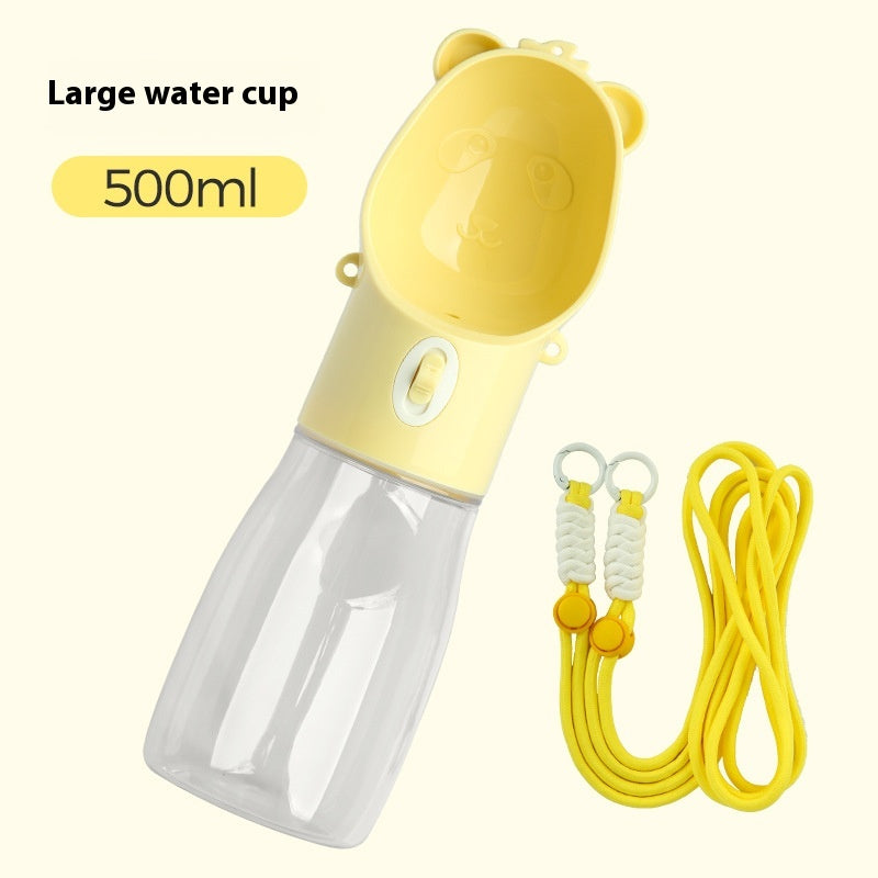 2-in-1 Portable Dog Water Bottle For Small Big Dogs Cat Outdoor