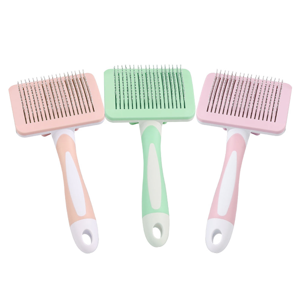 Self Cleaning Slicker Brush For Dogs Cats Pets-one Click