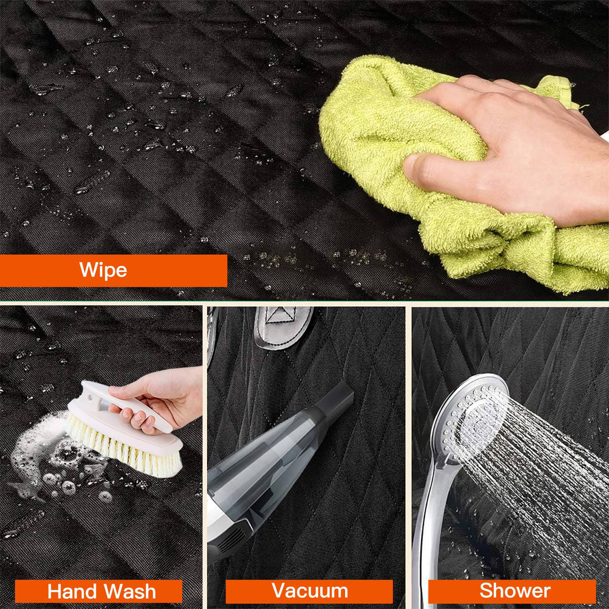 1pc Dog Car Seat Cover Waterproof Scratchproof Pet Rear Protector
