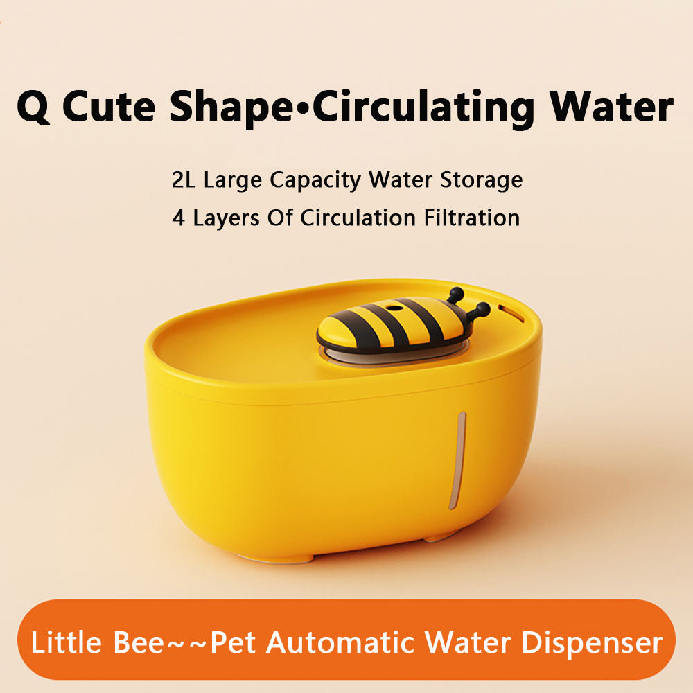 Cat Water Fountain Auto Filter USB Electric Mute Drinker Bowl