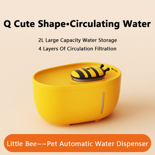 Cat Water Fountain Auto Filter USB Electric Mute Drinker Bowl