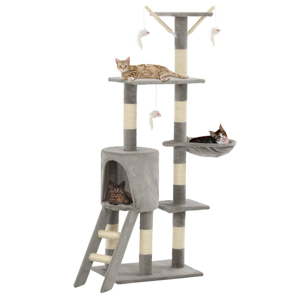 Cat Scratching Post With Sisal Posts 138 Cm
