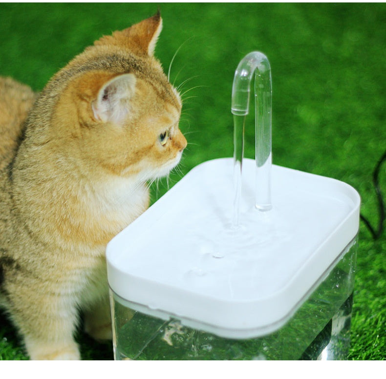 Cat Automatic Circulation Flow Mute Water Fountain Mouth Wet-proof