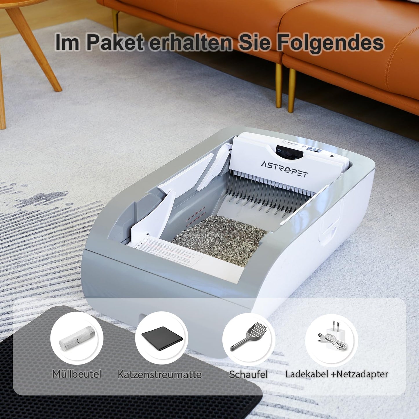 Smart Cat Litter Box Wide Opening