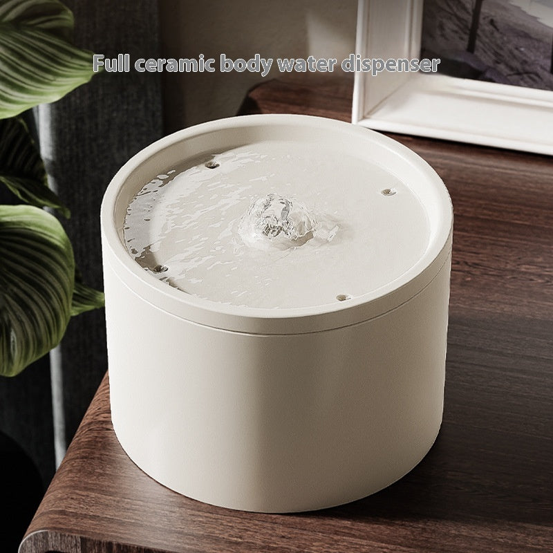 Cat Automatic Water Dispenser Flow Mute Circulating Filter Ceramic