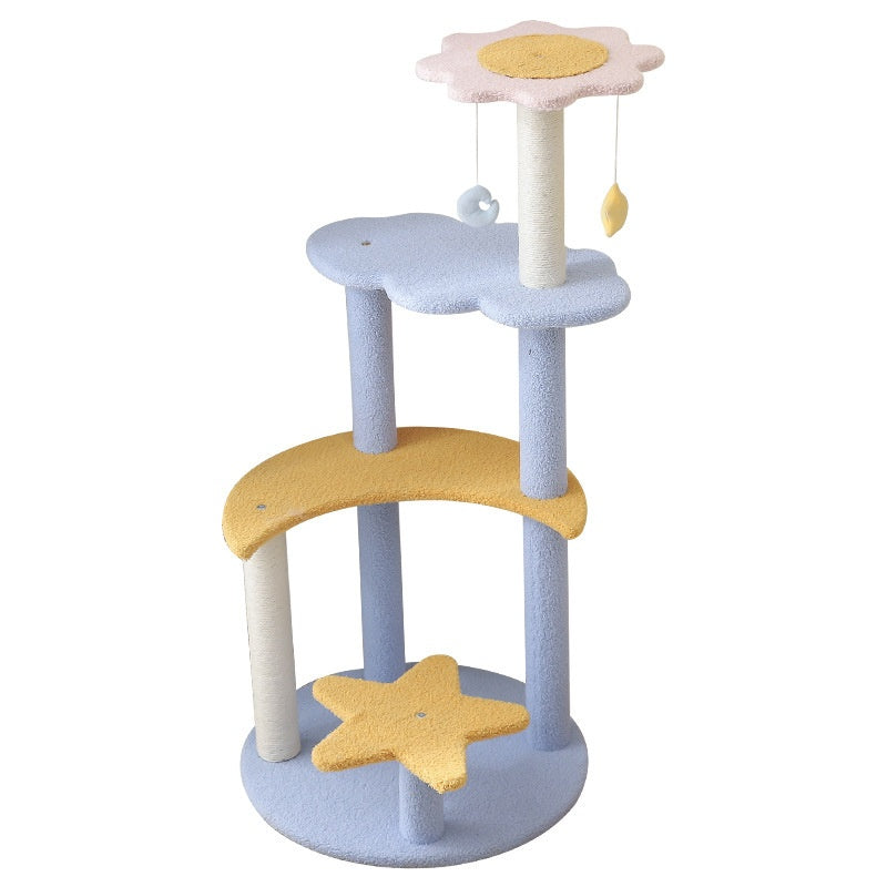 Cat Climbing Frame Sisal Small Scratching Post Tree Bed