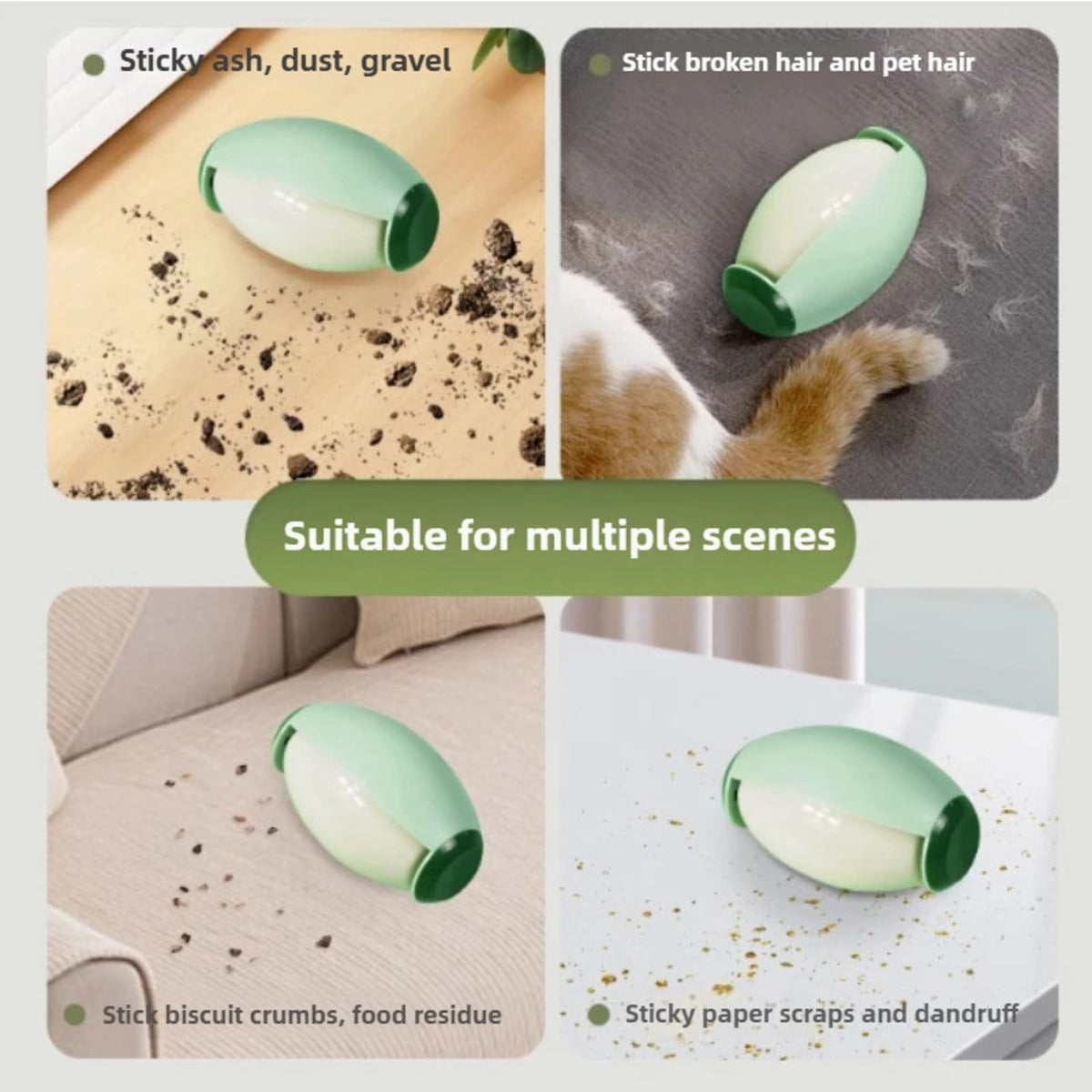 Reusable Lint Rollers For Pet Hair Washable Sticky Roller For