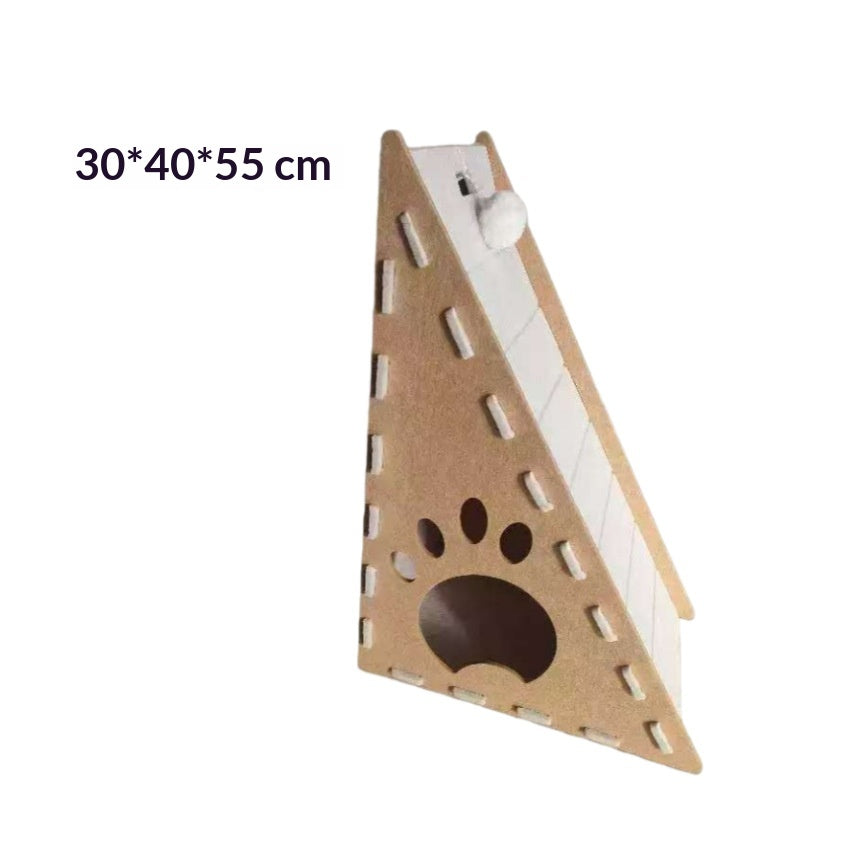 Triangular Vertical Cat Bed With Thickened Wear-resistant