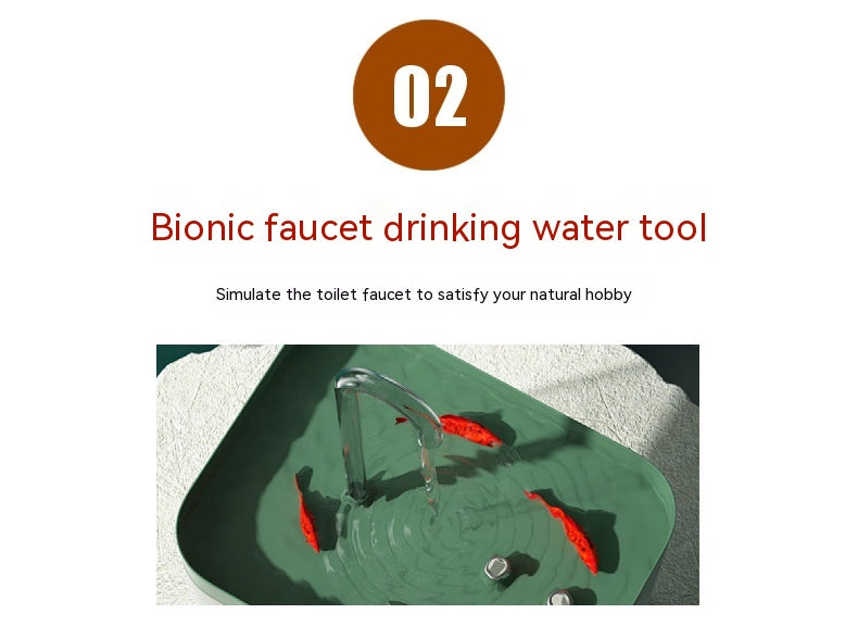 Cat Automatic Circulation Flow Mute Water Fountain Mouth Wet-proof