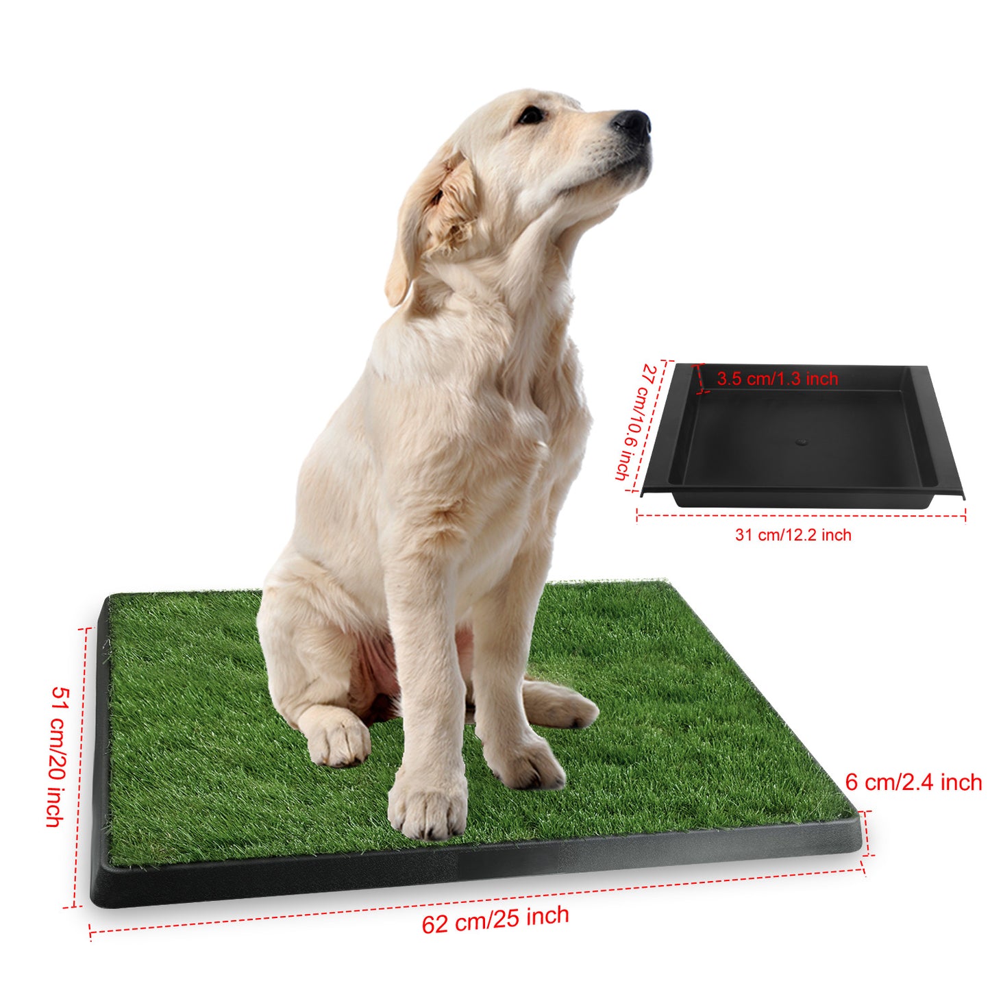 1pc Dog Potty Training Artificial Grass Pad Pet Cat Toilet Trainer