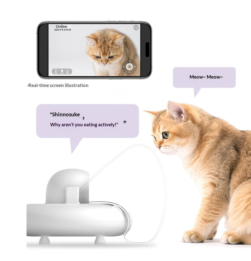 Smart Cat Feeder Ai Facial Recognition Multi Cats Video Camera Gen