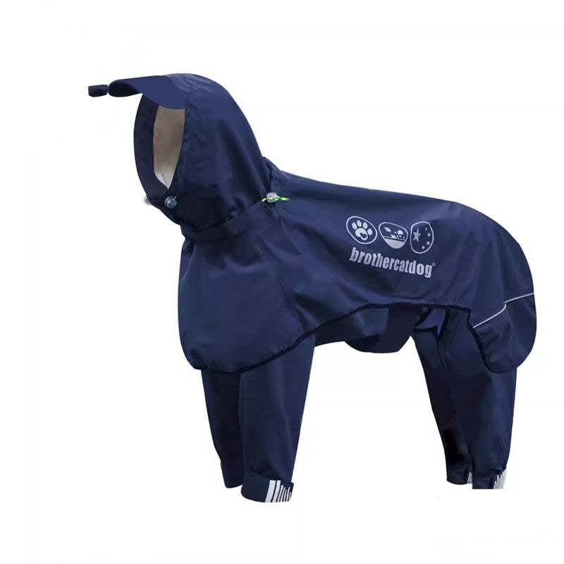 Adjustable Dog Raincoat All-inclusive Medium Large Adhesive