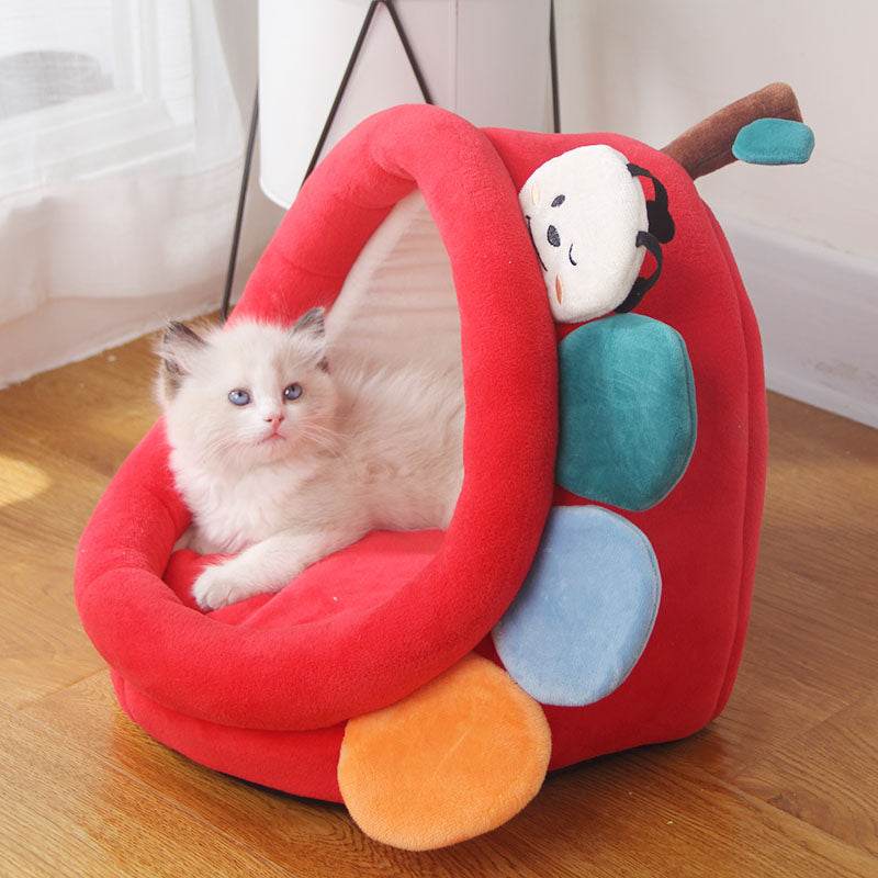 Villa Semi-enclosed Removable And Washable Cat House