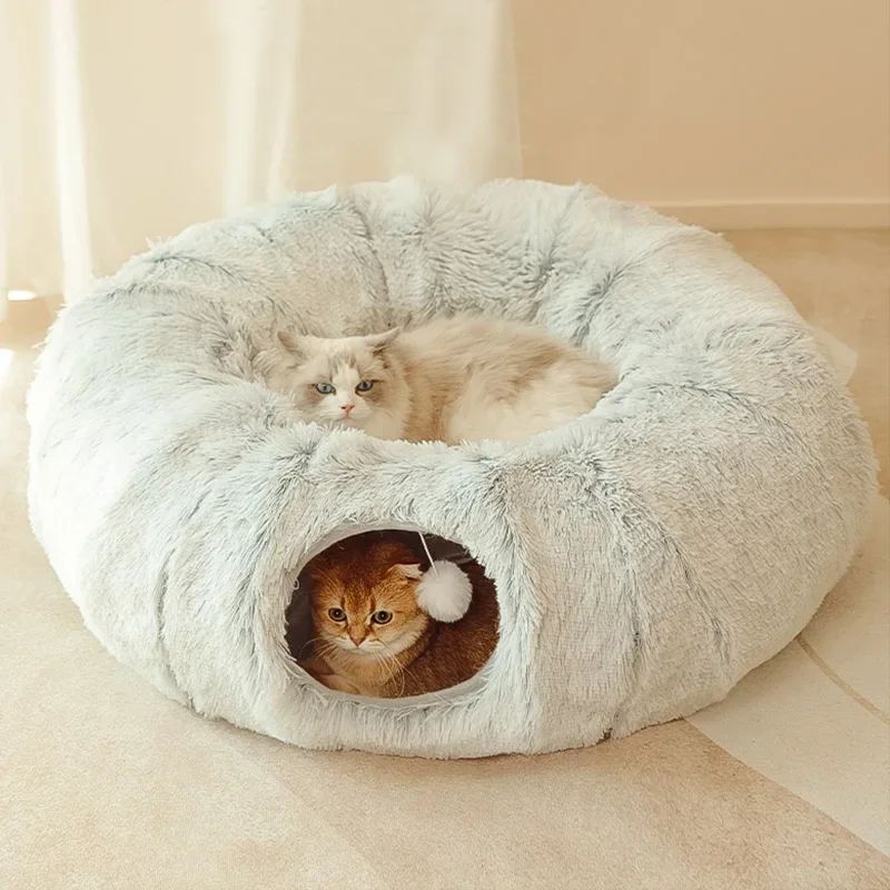 Cats Bed Christmas Beds Plush Cushions Warm All For Winter Pet
