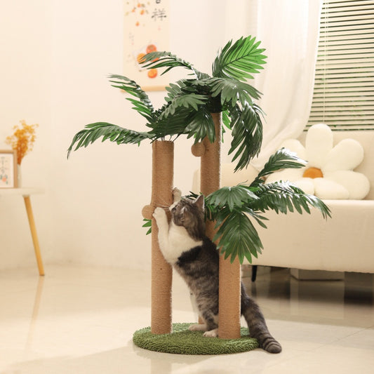 Cat Scratching Post Climbing Frame Hemp Rope Board Vertical
