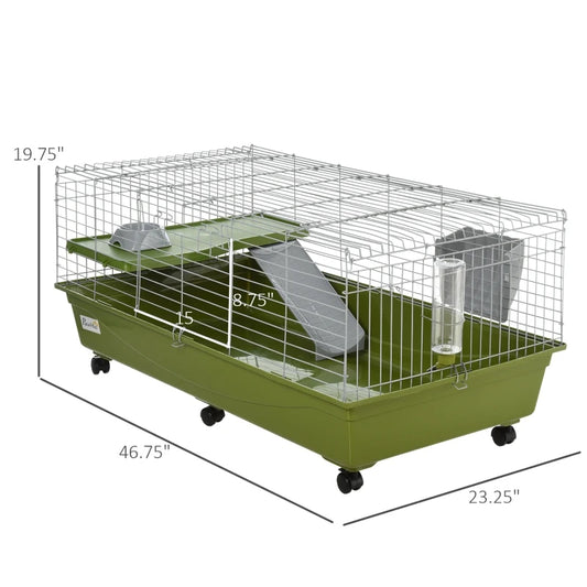 47 Small Animal Cage Chinchilla Guinea Pig Hutch Pet House With