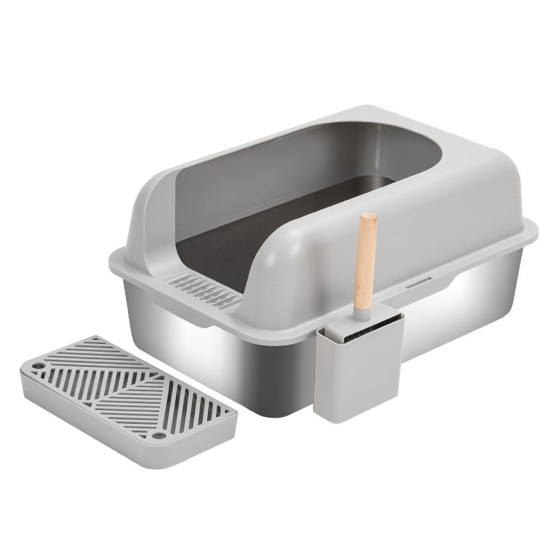 Alloy Litter Box Easy To Clean Widen And Thicken Leak-proof Sand