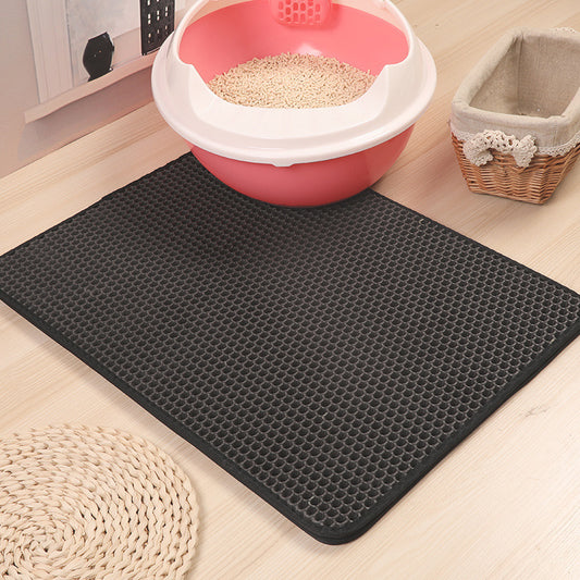 Double-layer Eva-filter Cat Litter Pad For Pets