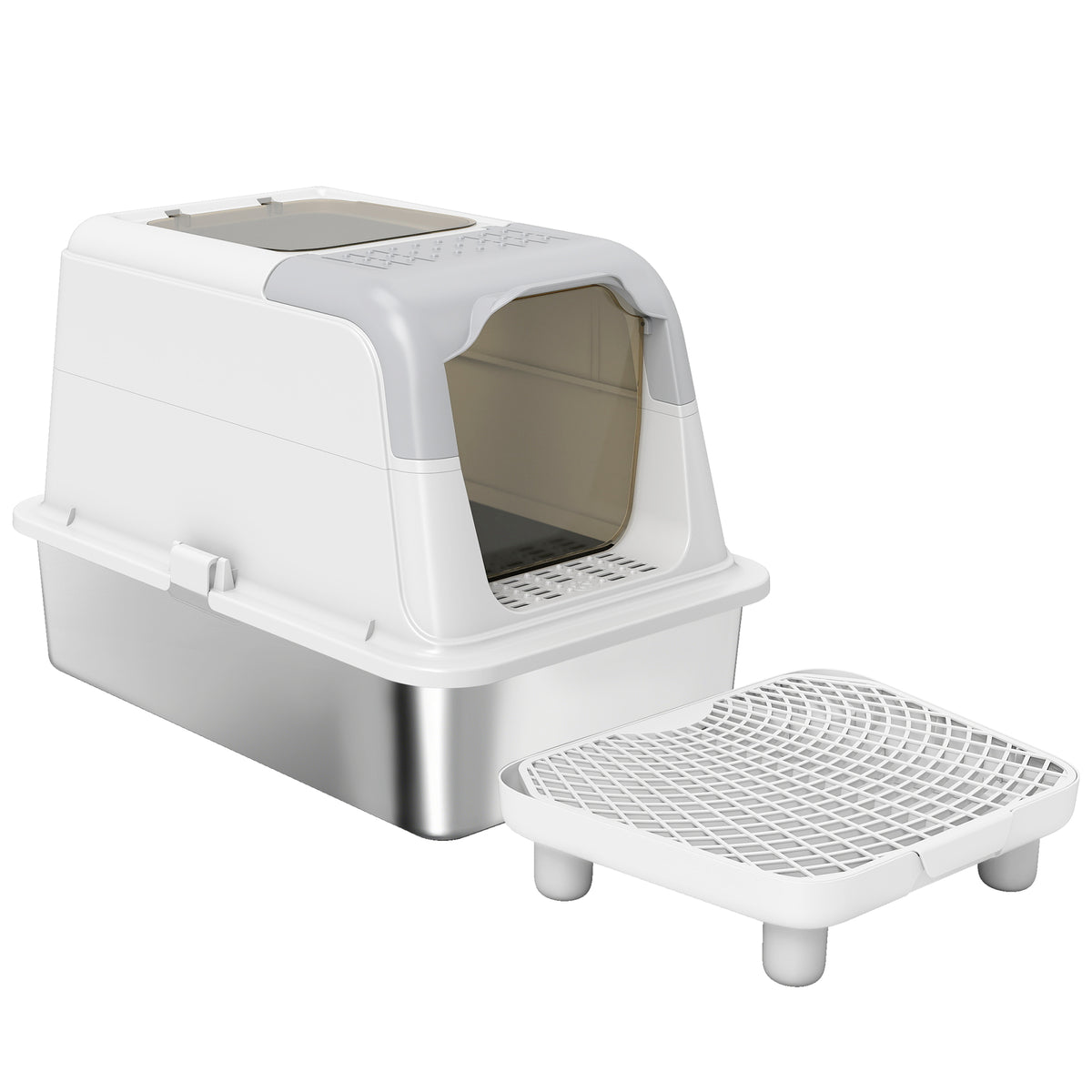 Cat Litter Box Enclosed With Scoop Deodorizer Bag