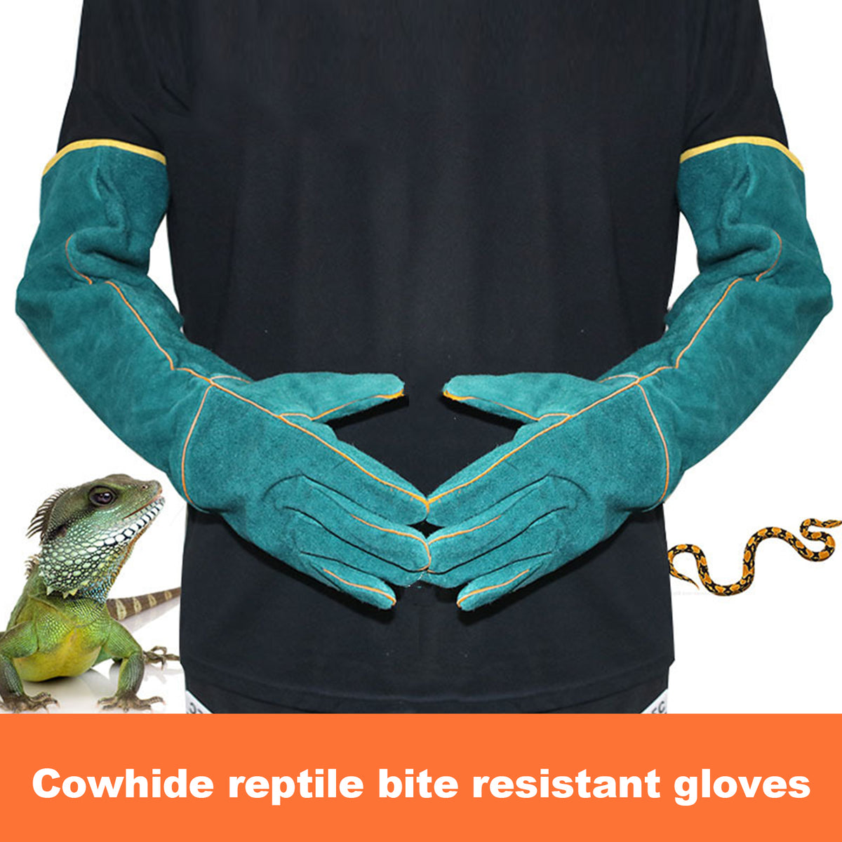Multi-function Anti-bite Safety Gloves Ultra Long Leather Pets Grip