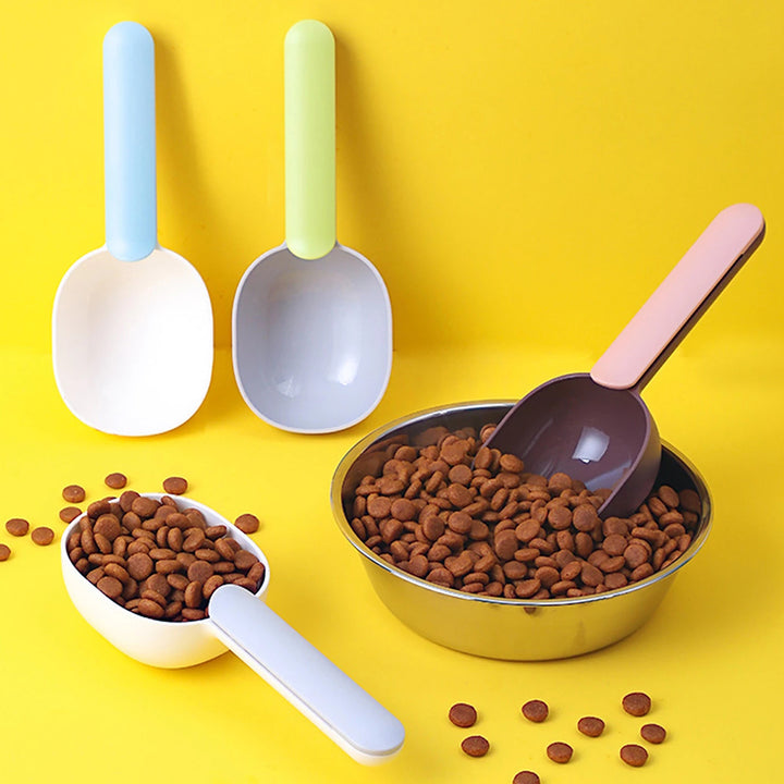 Pet Food Scoop with Bag-Clip Handle