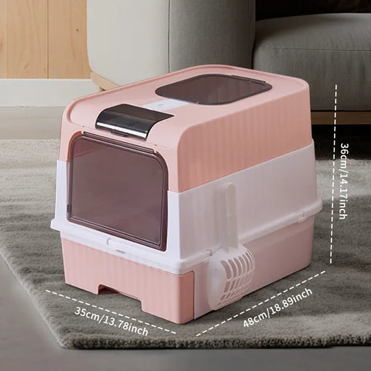 Pinkmagic Cube Intelligent Cat Litter Box Free Hands Enjoy Pure
