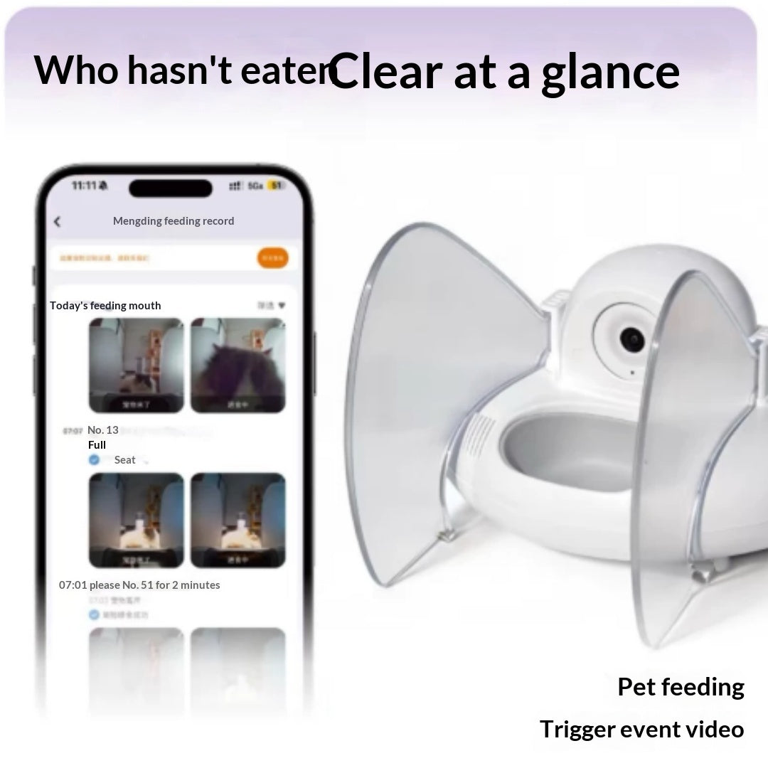 Smart Cat Feeder Ai Facial Recognition Multi Cats Video Camera Gen
