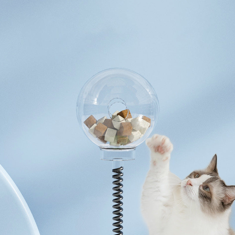 Cat Leakage Food 2-in-1 Toys Turntable Ball Kitten Funny Training