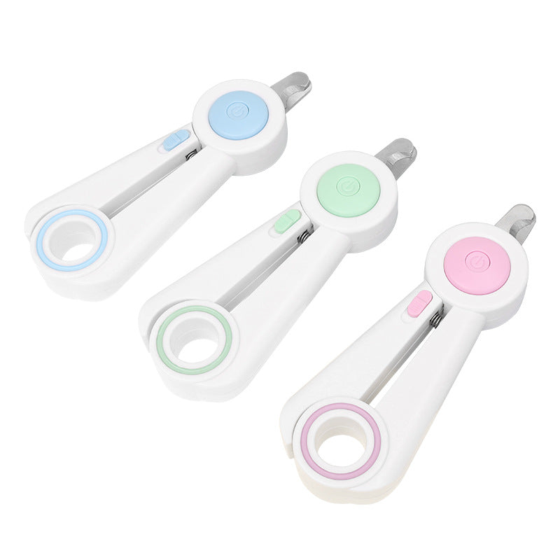 Dog Nail Clippers Grinder Cat Build-in LED Light Anti-blood