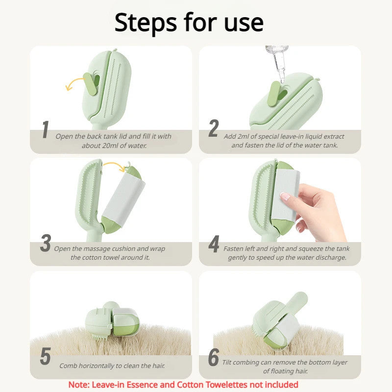 Pet Comb To Get Rid Of Floating Hair With Water Tank Cleaning Dog