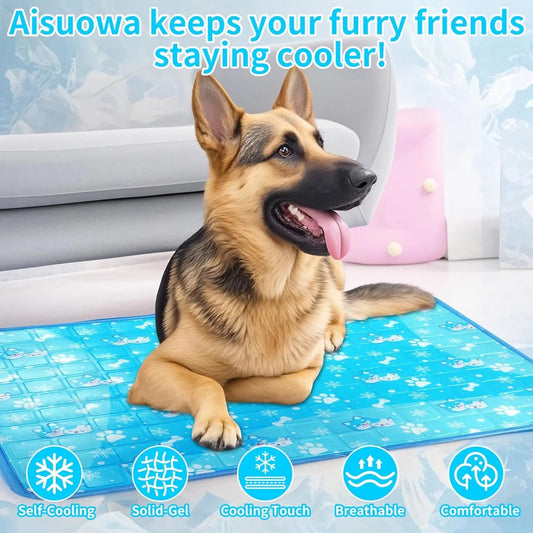 Dog Cooling Mat Pet With Non-toxic Solid Gel Self-cooling Pad For