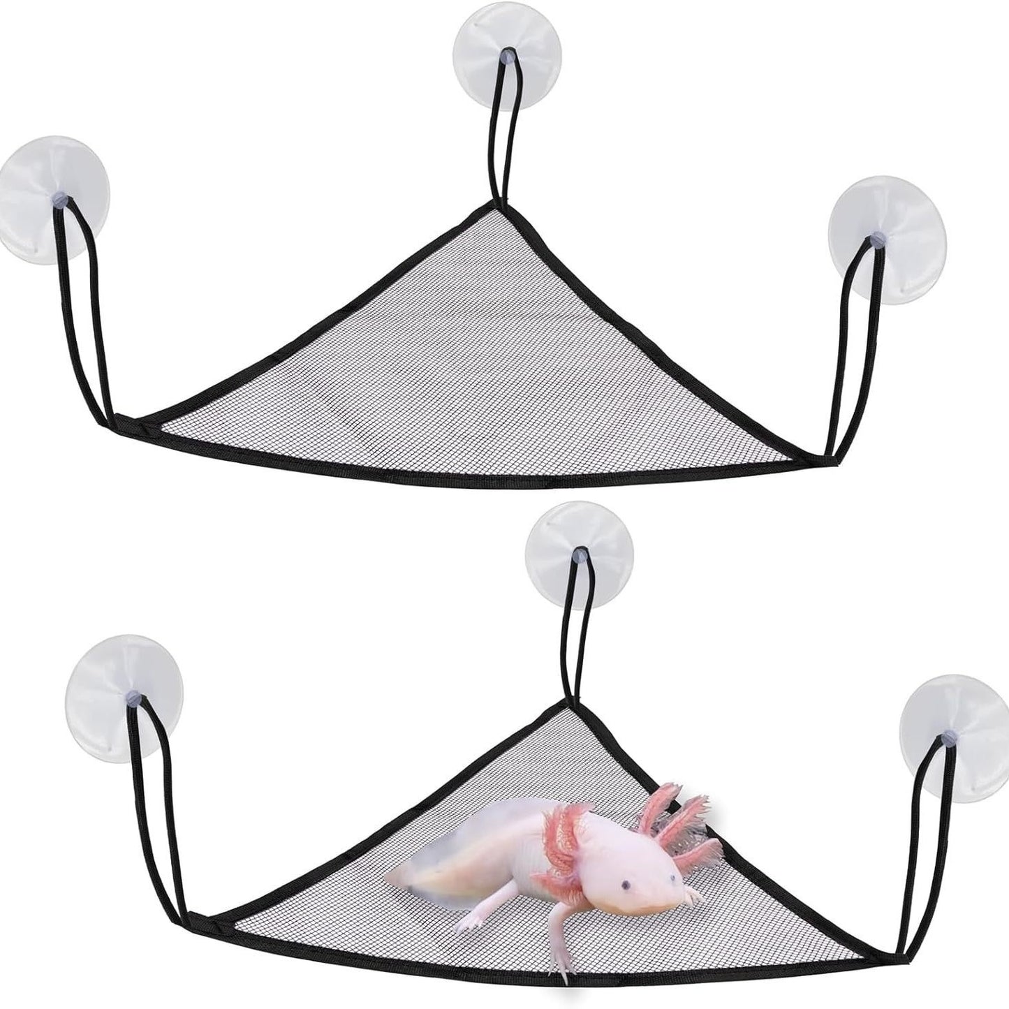 2-pack Pet And Reptile Hammock With 6 Suction Cups 1 Rope