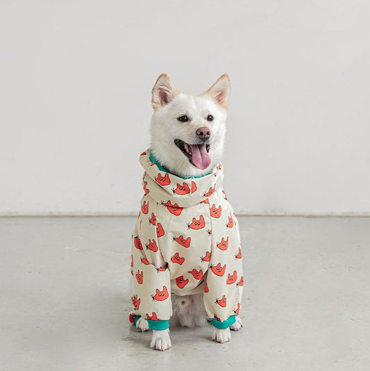 Fashion Four-legged Raincoat Dog Hooded