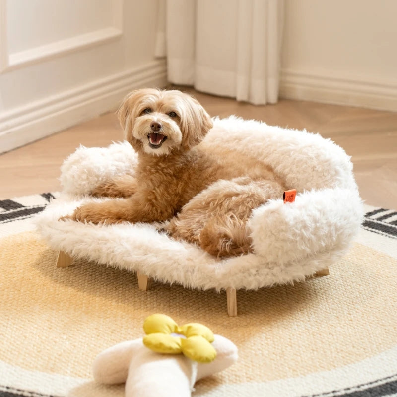 Wooden Pet Bed Kennel Dogs And Cats Luxury Cat Pet Safety Small