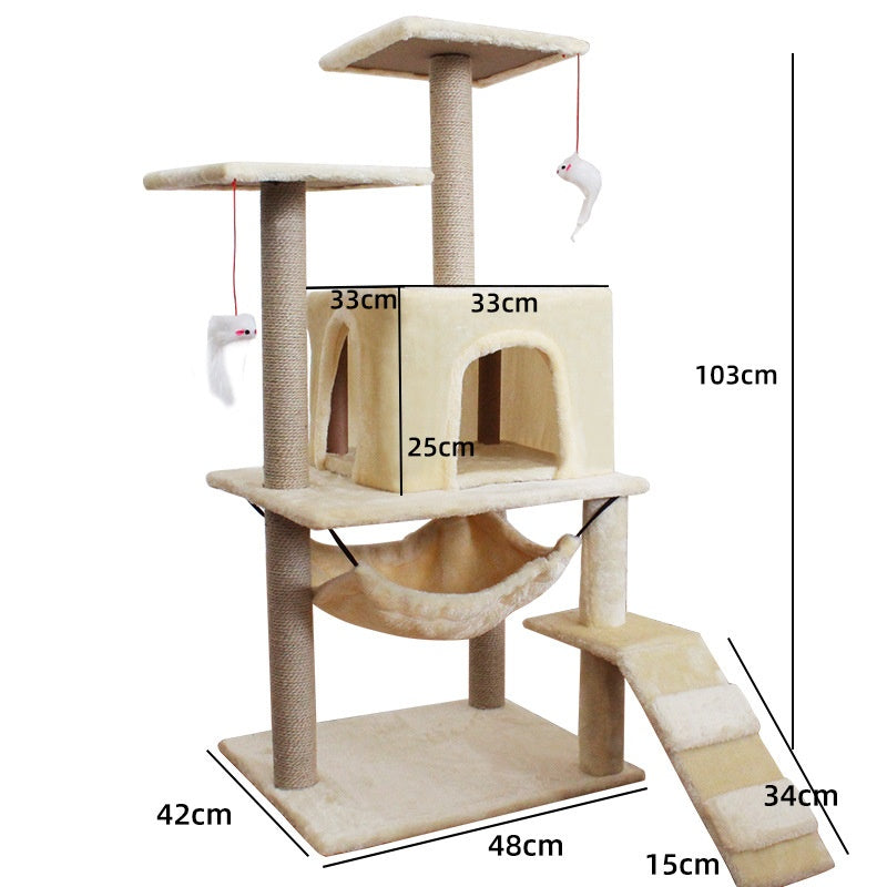 Cat Climbing Frame Scratching Post Sword Tree Toy