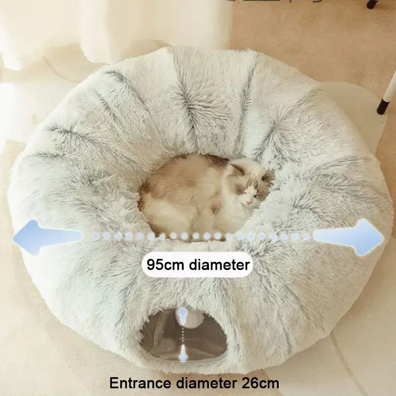 Cats Bed Christmas Beds Plush Cushions Warm All For Winter Pet