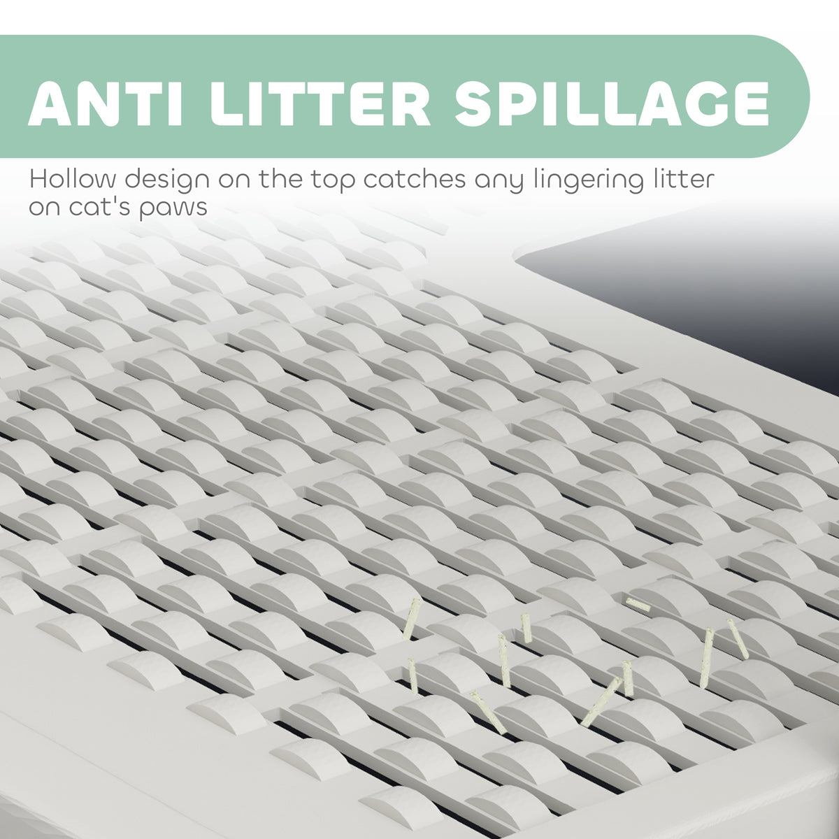 Cat Litter Box With Lid Scoop Front Entry And Top Exit For Large
