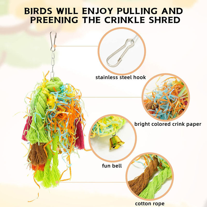 5pcs Parrot Gnawing Toy Cotton