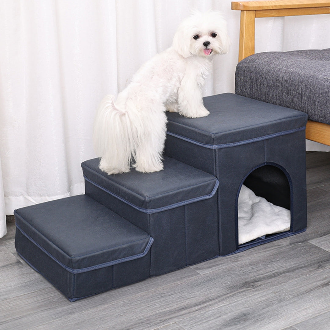 Cat Kennel Cage Multifunctional Dog Stairs Upper Bed Sofa Puppy