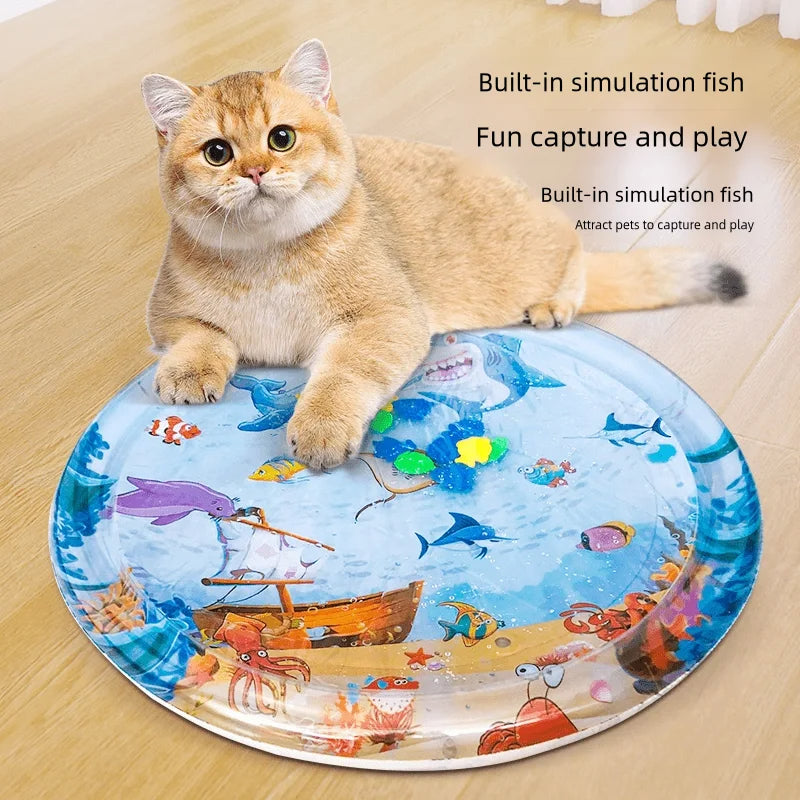 Summer Cooling Pet Water Bed Cushion Ice Pad Dog Sleeping Square
