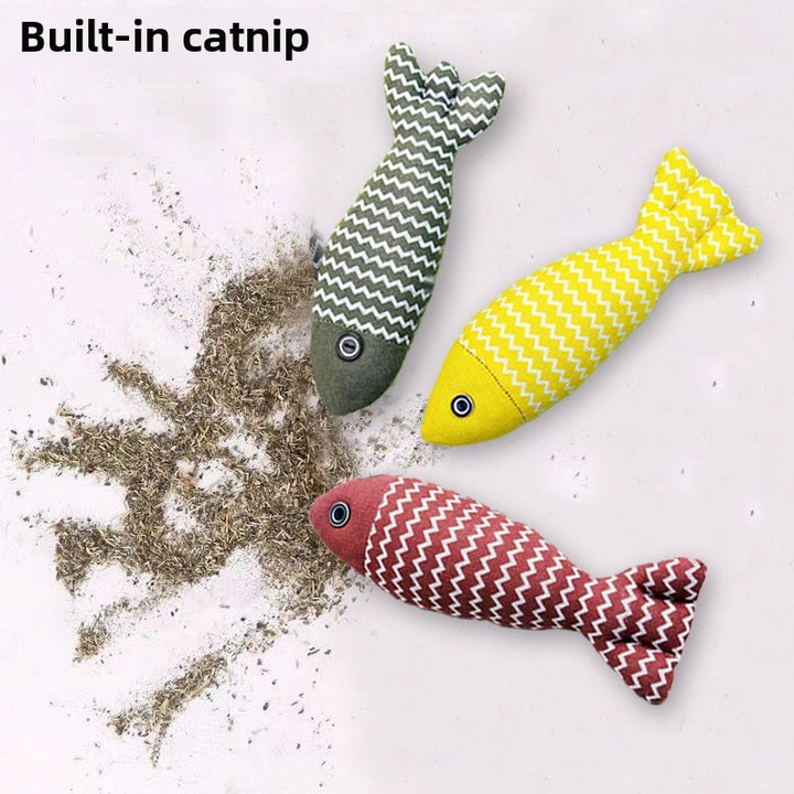 Catnip Mint Fish Toy, Colour Chosen at Random